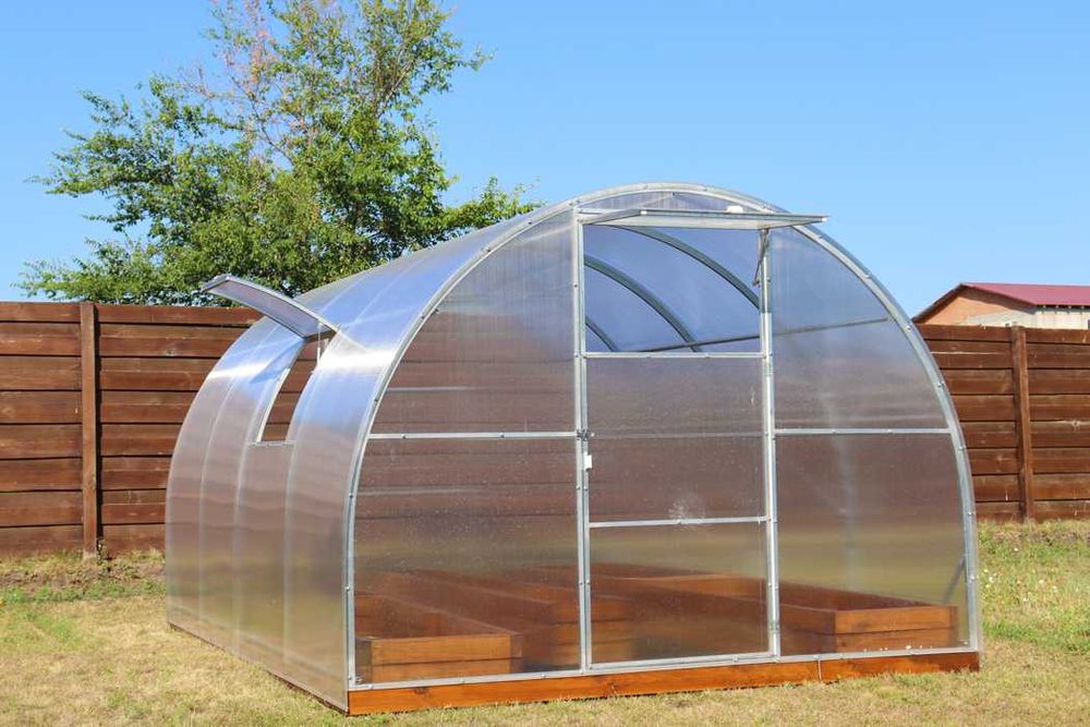 Теплиця "Дніпро" 3х2х6м. (40х20мм.)  з сотовим полікарбонатом! АКЦІЯ