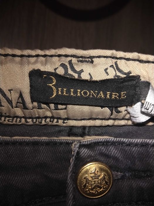 Джинсы Billionaire чёрные для мальчика 10 -11 лет, рост 146см