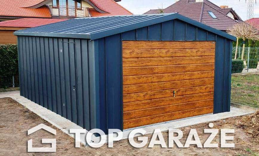 Garaż blaszany "na rąbek" / Na wymiar - producent / 4m x 5m