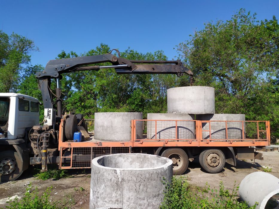 Бетонні кільця, кришки, дніща, люки