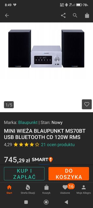 Mini wieża Blaupunkt