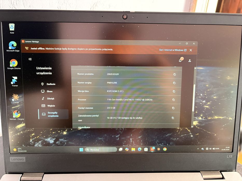 Laptop lenovo thinkpad L13 gen2