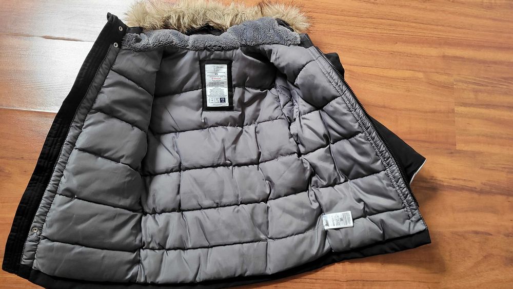 Kurtka GAP parka pchowa czarna chłopiec