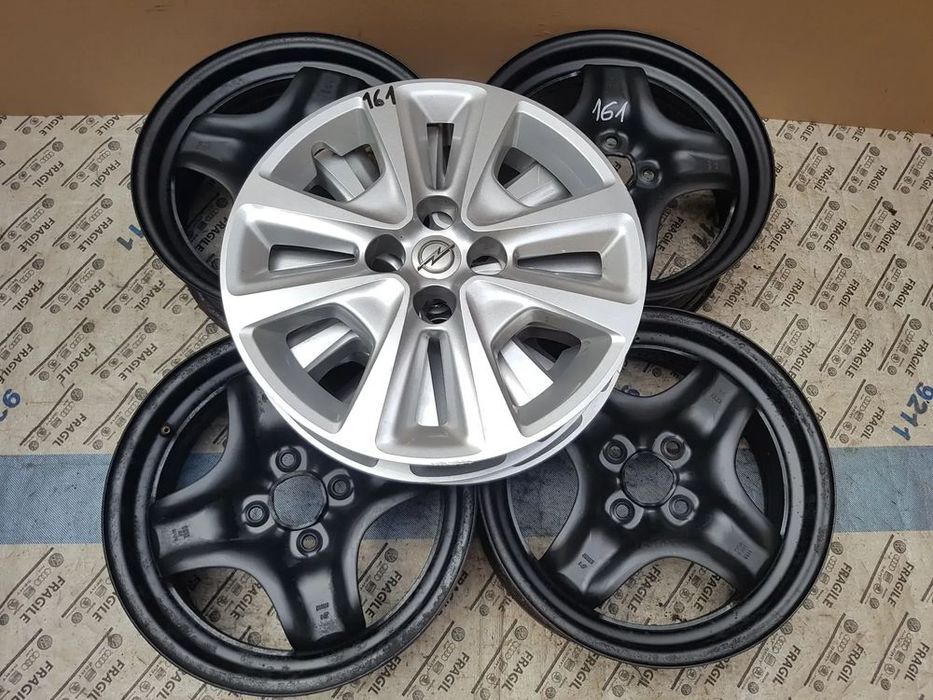 Felgi strukturalne kołpaki czujniki tpms Opel Corsa  D E Adam Fiat Gra