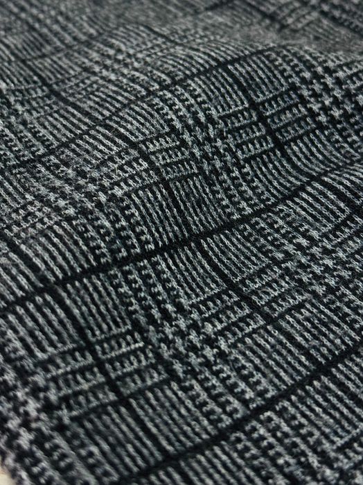 Сірі теплі штани в клітинку, класичні жіночі штани, талія регулюється