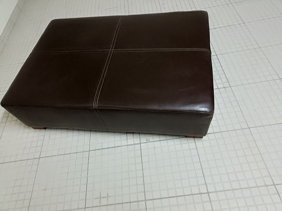 Mesinha de apoio de pele genuína