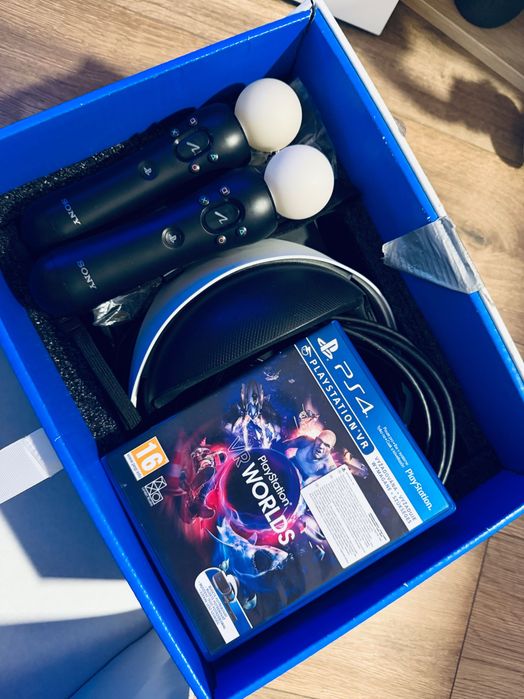 PS4 Pro 1TB + PlayStation VR V2 (Box) | 2 Pady | Stacja Sony | Move