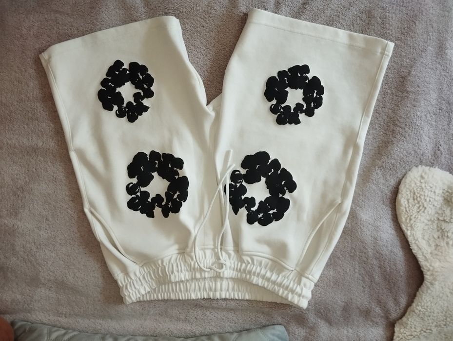 Spodenki bawełniane szorty dresowe cotton wreath Denim L