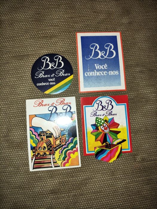 B&B Brax & Brax stickers autocolantes vintage antigos