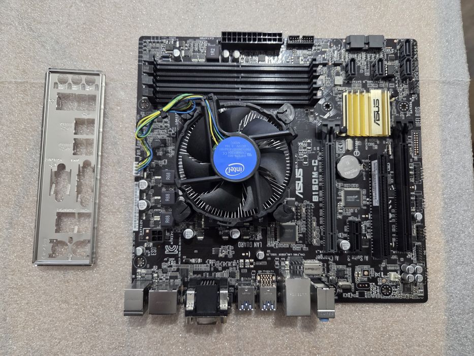 Комплект s1151 ASUS B150M-C + i3-6100 материнка і процесор