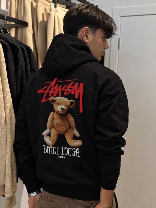 Толстовка Stussy Fuzzy Dice Yellow • Худи Черное Стусси Желтые Кубики • XS-XXL