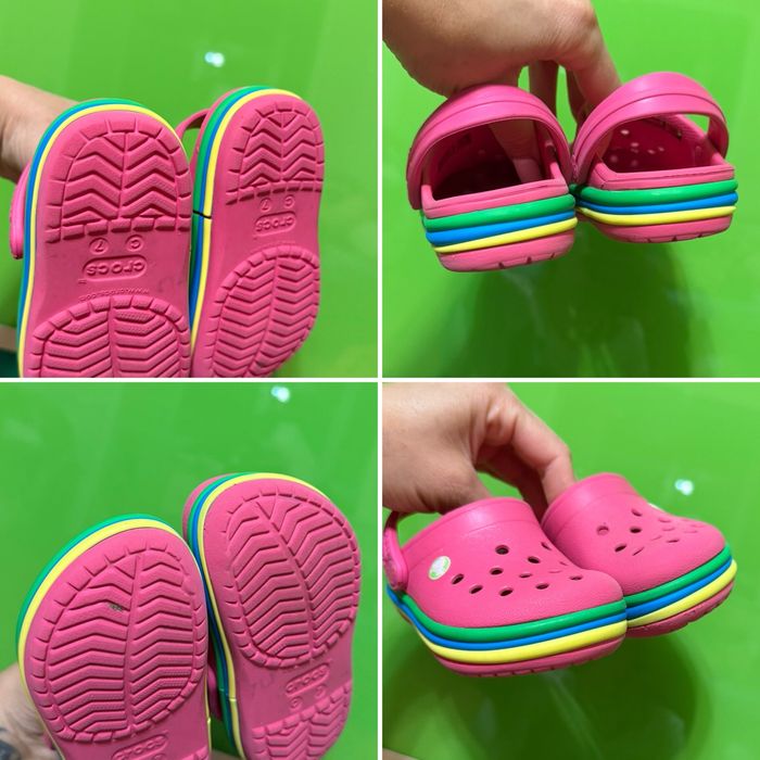 ‼️ крокси Crocs C 7 23 24 р оригінал сандалі босоніжки сандалі шузи аквашузи сланці шльопанці