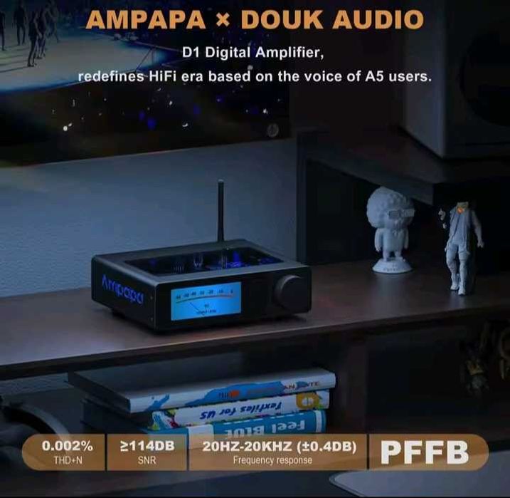 Ampapa D1 Hi-Fi підсилювач з HPF фільтром Bluetooth 5.2