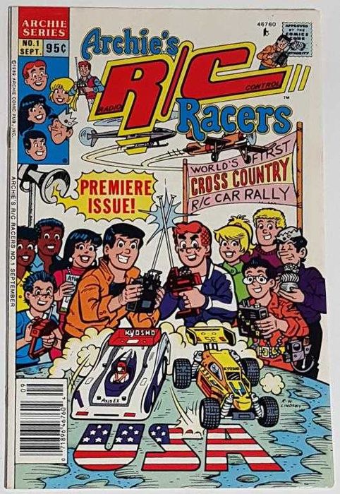 комиксы Archie`s R/C Racers #1 / 1989 Archie Comic Publications