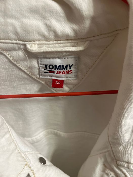 Білий джинсовий піджак Tommy Hilfiger.Оригінал XS