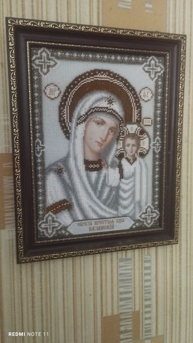Икона из бисера ручная работа