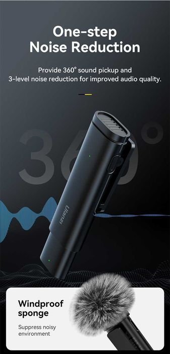 Mikrofon krawatowy Ulanzi WM 10 złącze Typu C