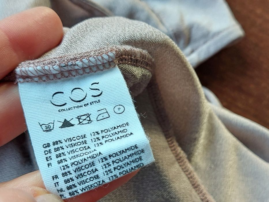 COS r.XS liliowa / brudnoróżowa bluzka / tunika