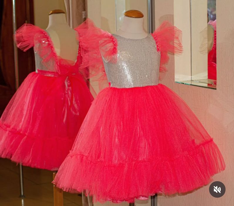 Сукня святкова рожева, яскрава, сукня цукерочка