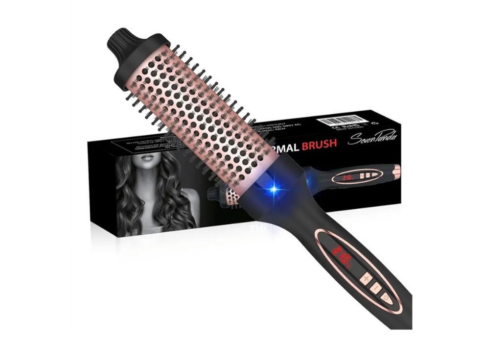 Thermal Brush szczotka termiczna czarna z różowym złotem