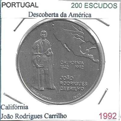 Califórnia - João Rodrigues Carrilho - - - 200$00 - 1991 - - - - Moeda