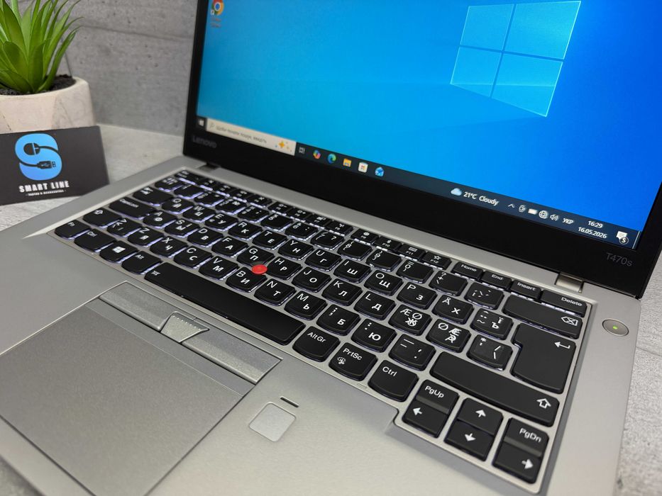 Стильний ноутбук Lenovo T470s/i5-7200u/8gb ddr4/256gb ssd