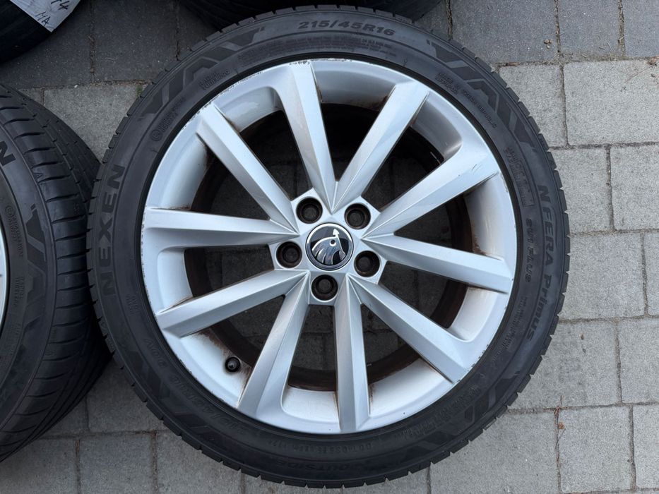 Koła LATO 16" Skoda Fabia VW Polo Seat 5x100 7J ET46 Nexen 215/45/16
