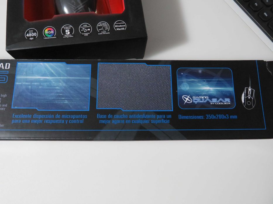 Rato Gaming RGB com Avargo A704E alto desempenho + Tapete NOVO/SELADO64286044779395123