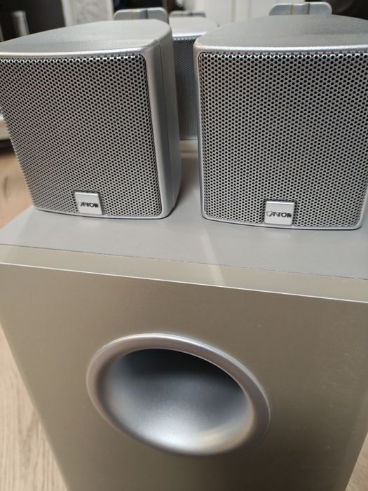 Subwoofer Canton AS5 aktywny plus 4x Canton + uchwyty +LG  Centralny
