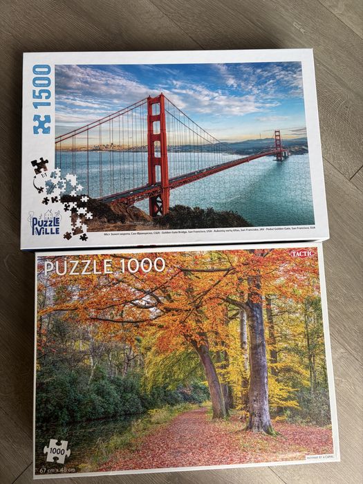 Пазли Tactic і Puzzleville на 1000 та 1500 штук,