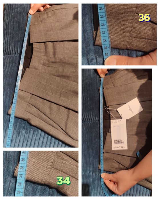 Spodnie wełniane Stella McCartney XS S H&M barrel hmnowe wełna