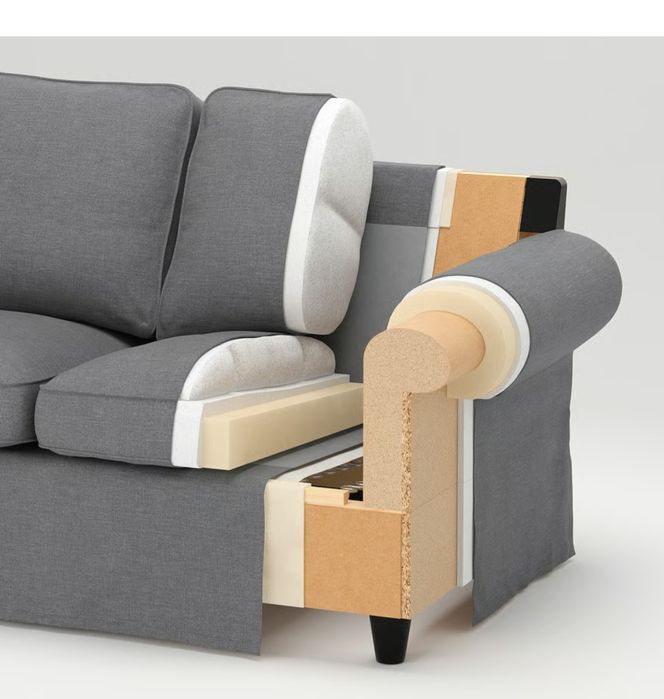 Sofa Ikea ektorp 3-osobowa + puf