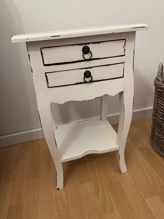 Miloo Home stolik Fiorella 40x31x68 cm biały