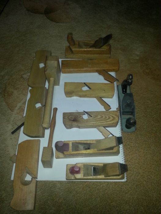 Набор рубанков столярных + 2 киянки