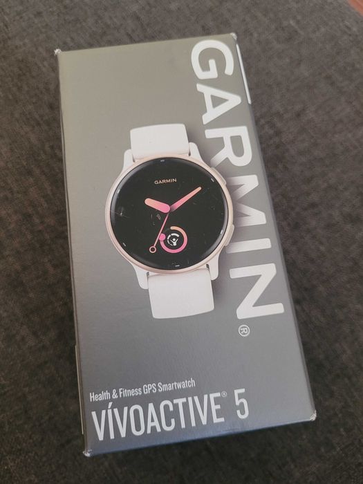 Zegarek sportowy smartwatch Garmin Vivoactive 5 kremowy