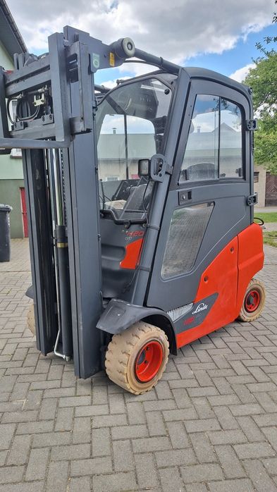 Linde H20 stan IDEALNY Triplex przesuw wolny skok wózek widłowy widlak