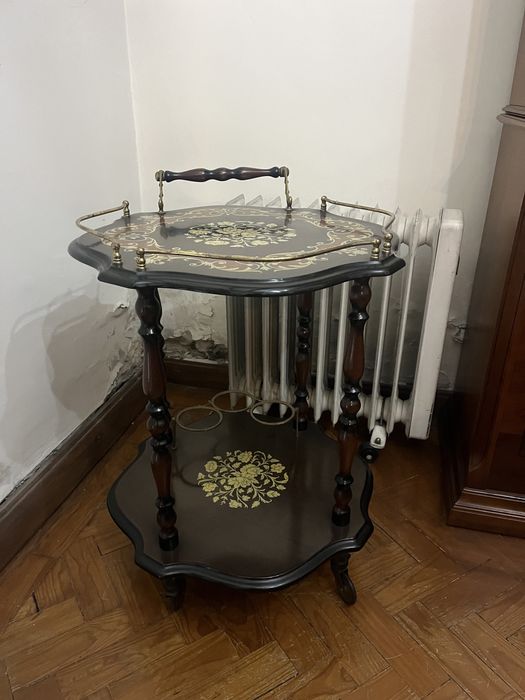 Carrinho de Chá de Madeira Indiana Bar