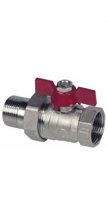 Zawór kulowy wodny 3/4" z półśrubunkiem dławikiem PN 30 Ostrowiec Św.