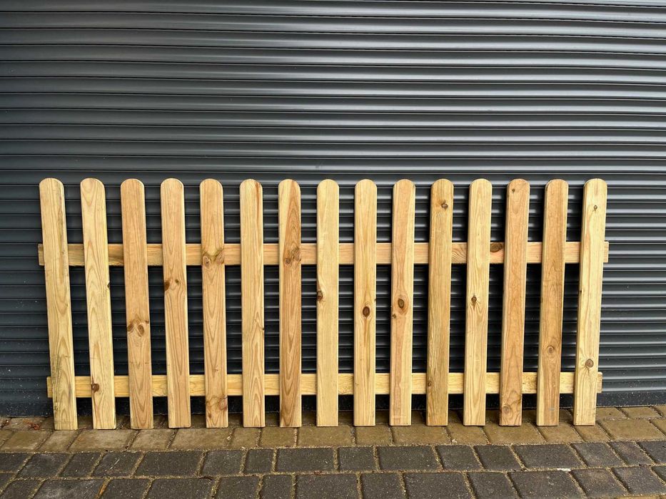 Płot Sztachetowy Drewniany 180x80 cm Pergole Sztachety Sztacheta