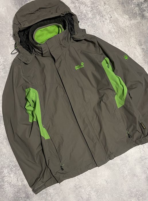 Чоловіча Водонепроникна Зимова Куртка 3 в 1 З підкладом Jack Wolfskin Розмір L