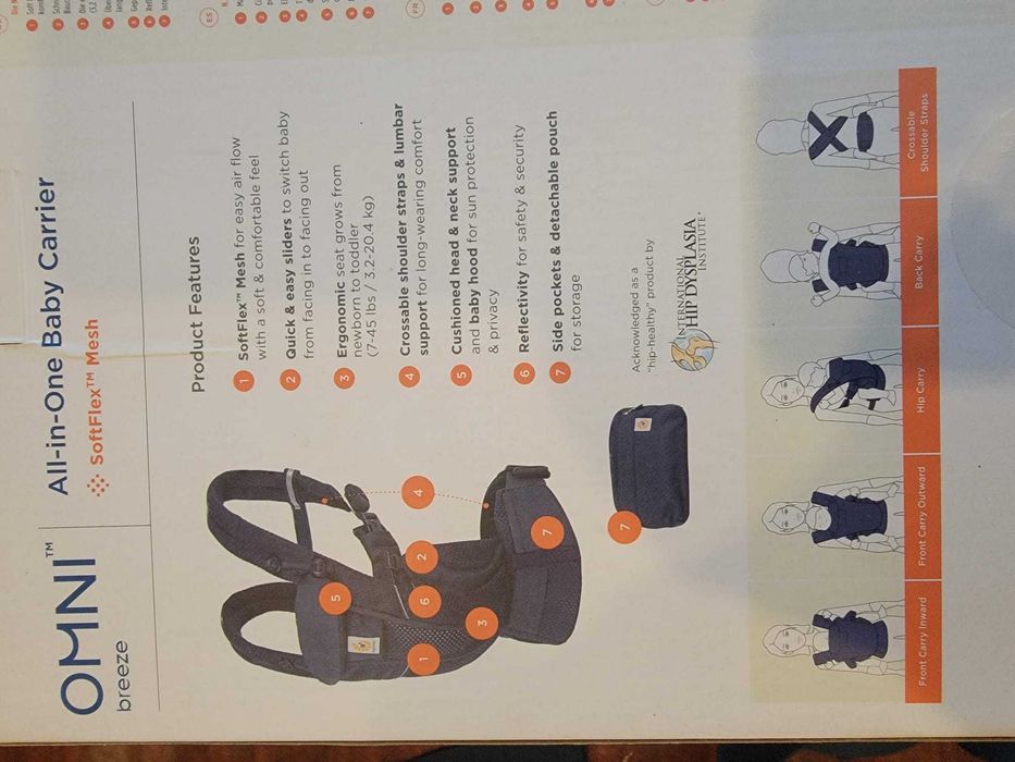 Ergobaby Marsúpio Omni Breeze Onyx Midnight Blue