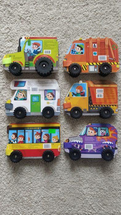 6szt Książki auta na kółkach! Aksjomat