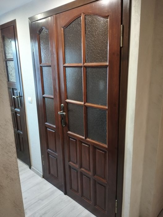 Drzwi drewniane 120cm z futryną