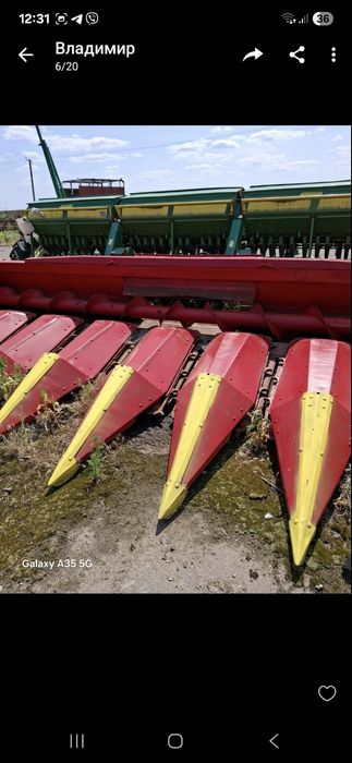 Жатка кукурудзяна ОЛІМАК Драго, жниварка OLIMAC на СASE, NEW HOLLAND,