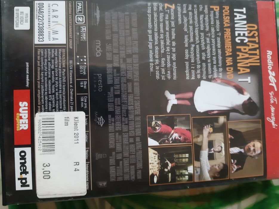 Film DVD Ostatni taniec Pana T Harvey Keitel