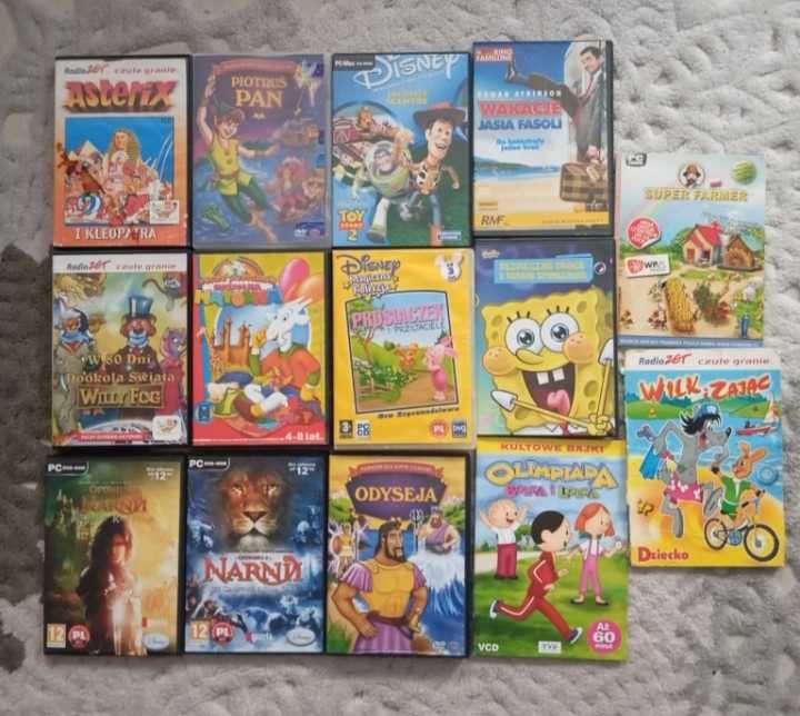 Filmy dvd i gry cd dla dzieci