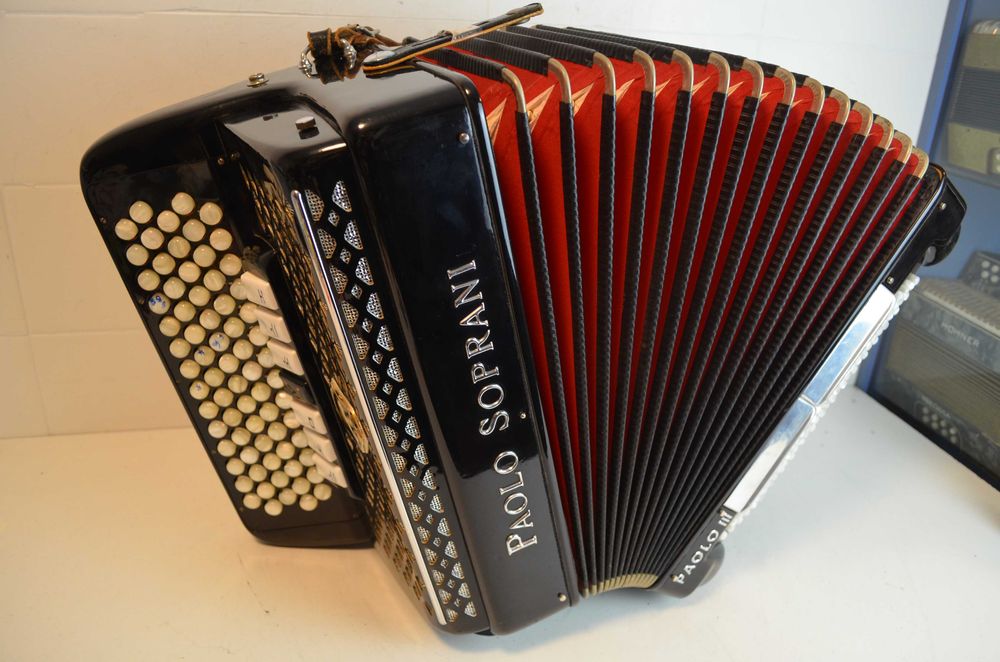 Acordeao Paolo Soprani 3 Voz 96 Baixos, N . 375