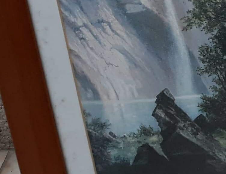 Quadro com paisagem impecável