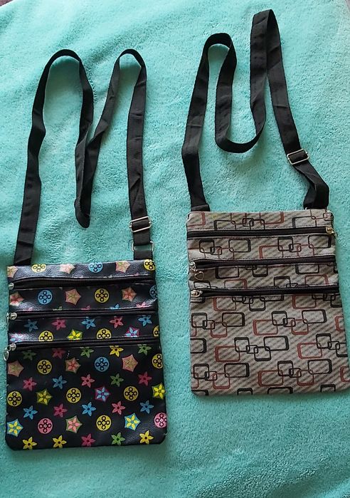 Torebki, saszetka, na pasku, 2 sztuki