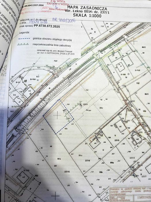 Działka 980m2 ** ŁEKNO ** Przy drodze nr 11 ** Z warunkami zabudowy